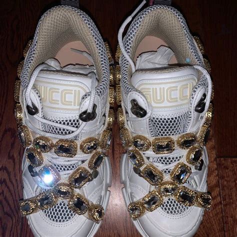 gucci bling shoes|goat gucci flashtrek shoes.